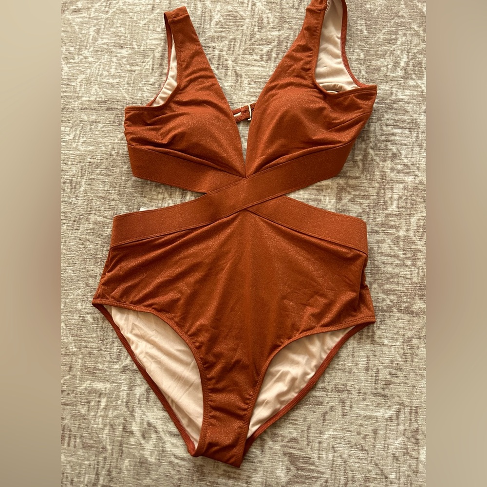 One piece open sides cupshe swimsuit